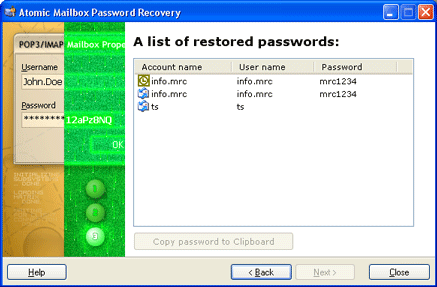 Atomic Mailbox Password Recovery