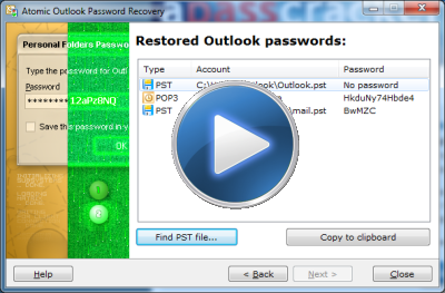 Crack outlook data file password