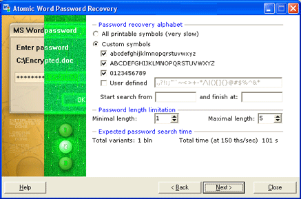 ms word password recovery